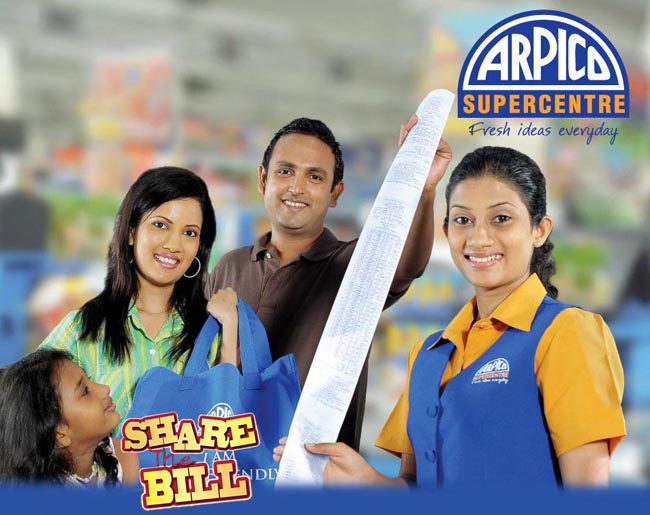 Share the Bill with Arpico - an innovative concept in modern trade promotions