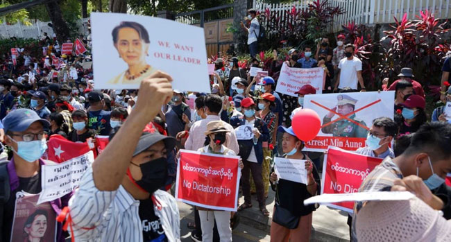 US announces sanctions on leaders Myanmar coup
