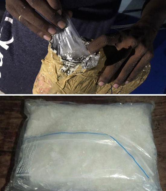 Four arrested while smuggling crystal meth worth Rs. 6 million