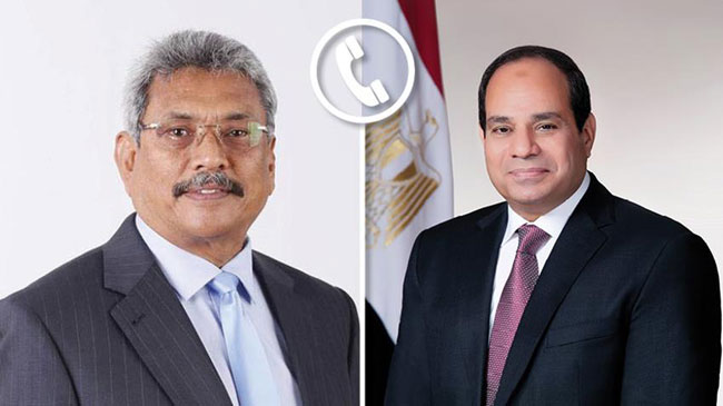 Egyptian President expresses keenness for joint investments with Sri Lanka