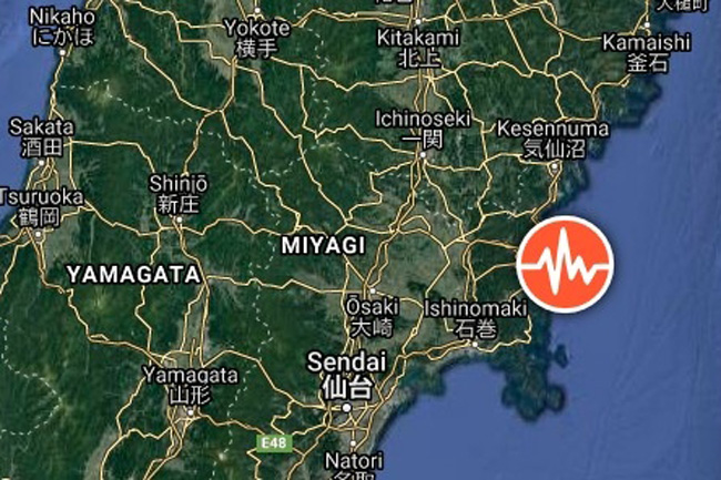 Strong quake of magnitude 6.9 rocks northeastern Japan