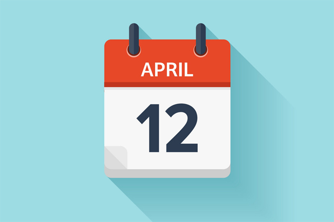 April 12 declared a special govt. holiday