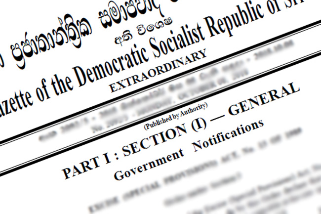 Extraordinary gazette issued banning 11 extremist Islamic groups in Sri Lanka