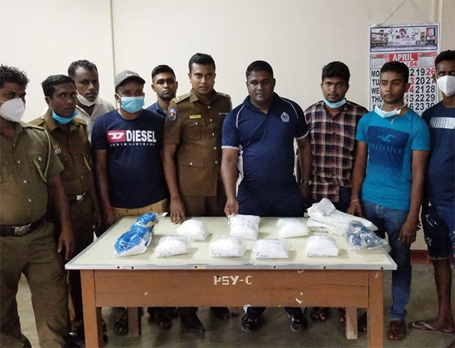 Four arrested with 07 kg of Ice in Jaffna