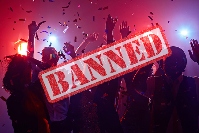Daily activities in hotels, pubs & night clubs temporarily banned from tonight