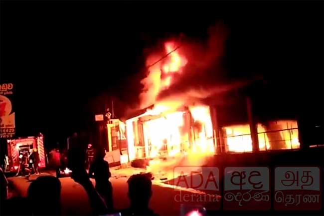 Furniture store in Thalagala gutted in fire