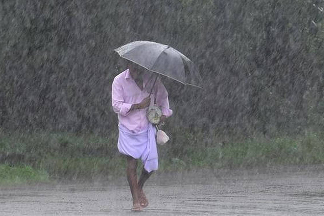 Fairly heavy rains above 75 mm expected in five provinces