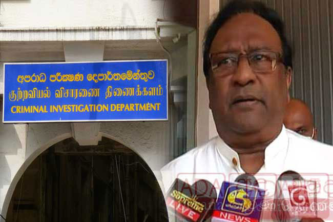 Report called from CID over AGs statement on Easter attacks probes - Sarath Weerasekara