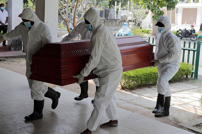 Sri Lanka records 44 new COVID deaths; highest toll in a single day