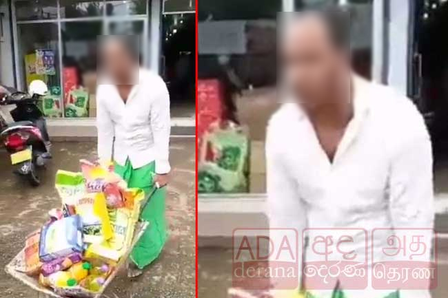 Man carrying goods on wheelbarrow arrested for not wearing face mask