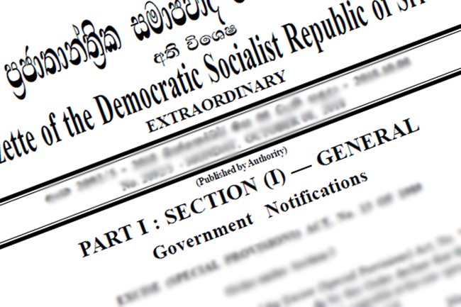 Govt. issues extraordinary gazette on essential services