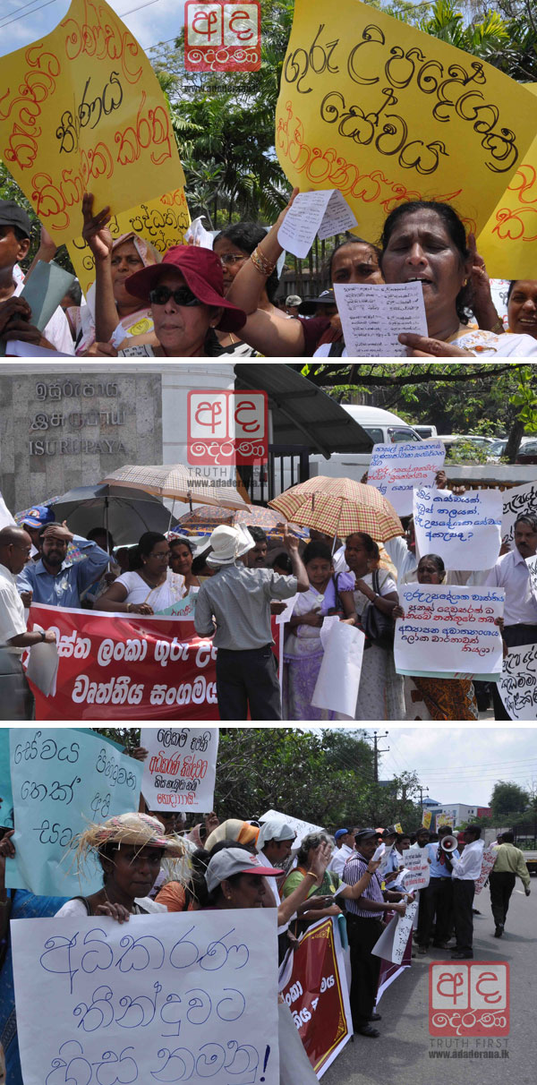 Instructors Union takes to the streets...