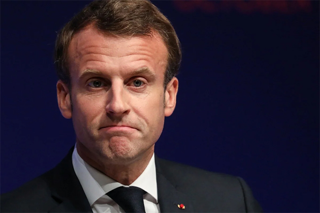 French President slapped in the face during walkabout