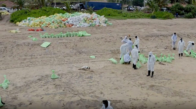 Over 1,000 tonnes of debris removed from coastline following X-Press Pearl incident