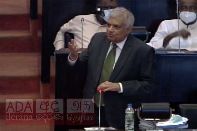 Ranil hits out at semi-militarization of country and failure of COVID task force