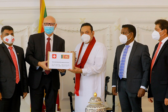 Switzerland donates USD 4 million worth COVID aid to Sri Lanka
