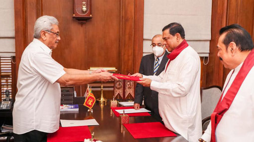 Basil Rajapaksa sworn in as Cabinet Minister of Finance