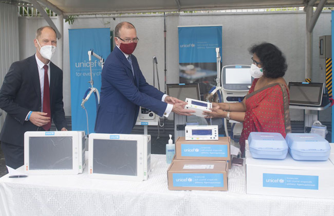 Sri Lanka receives ICU equipment to battle COVID-19 pandemic