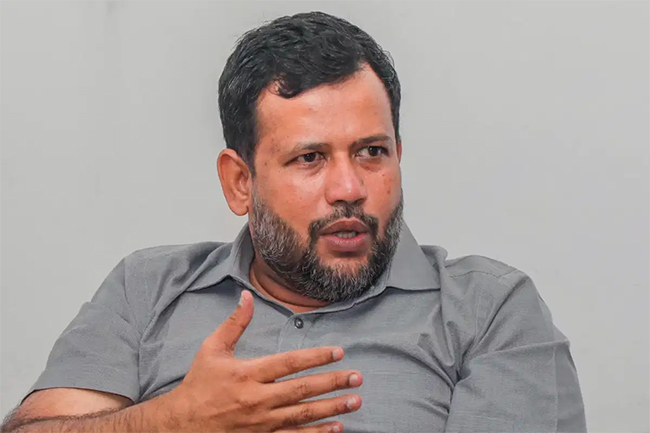 Rishad Bathiudeen hospitalized