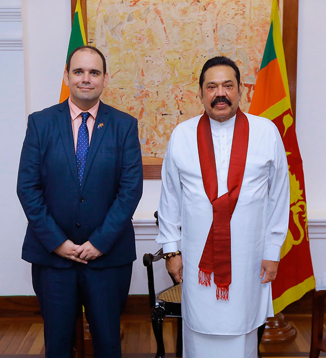 NZ’s first resident High Commissioner to Sri Lanka calls on PM Rajapaksa