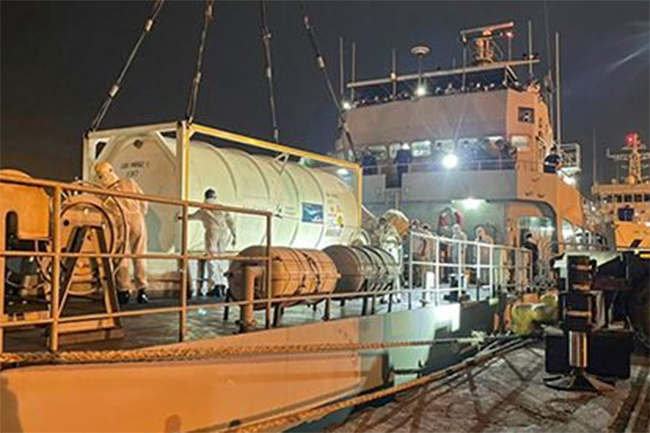 Two naval vessels set sail for Sri Lanka with oxygen shipment from India