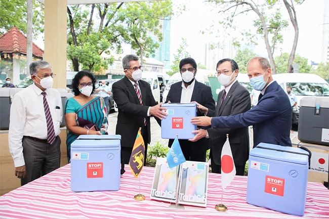 Sri Lanka receives second batch of COVID vaccine cold chain equipment from Japan