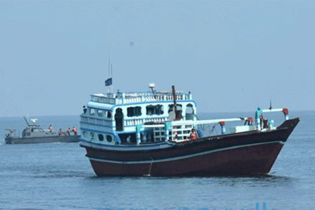 Foreign vessel carrying heroin intercepted off Sri Lanka coast