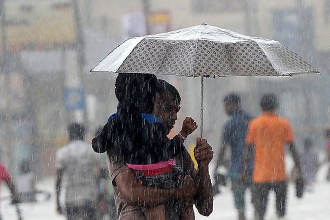 Parts of the island to receive fairly heavy rains today