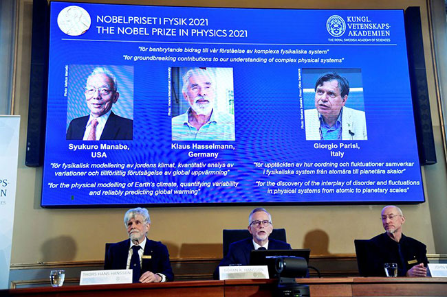 Nobel Prize for Physics goes to scientists who studied complex physical systems