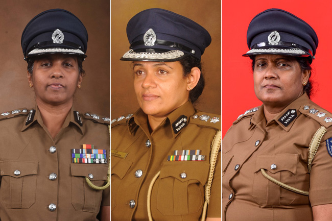 Three female cops simultaneously promoted to Acting DIG rank for first time in Sri Lanka