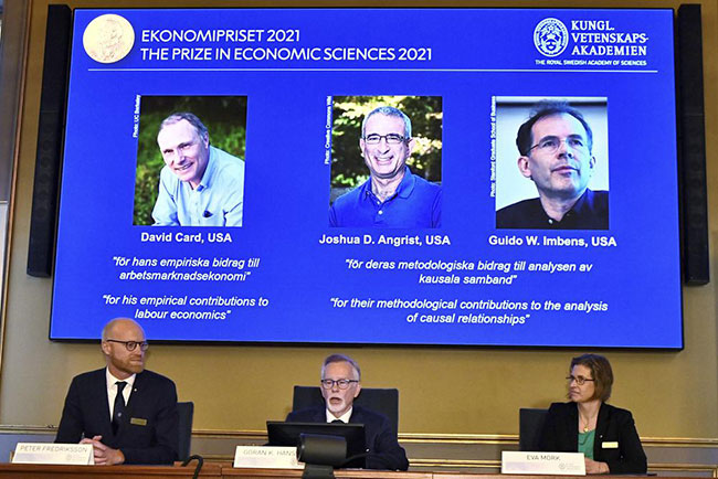 US-based economists win Nobel for research on wages, jobs