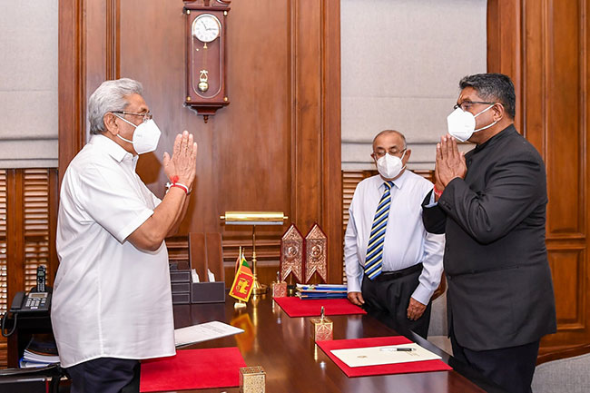 Jeevan Thiyagarajah sworn in as Northern Province Governor