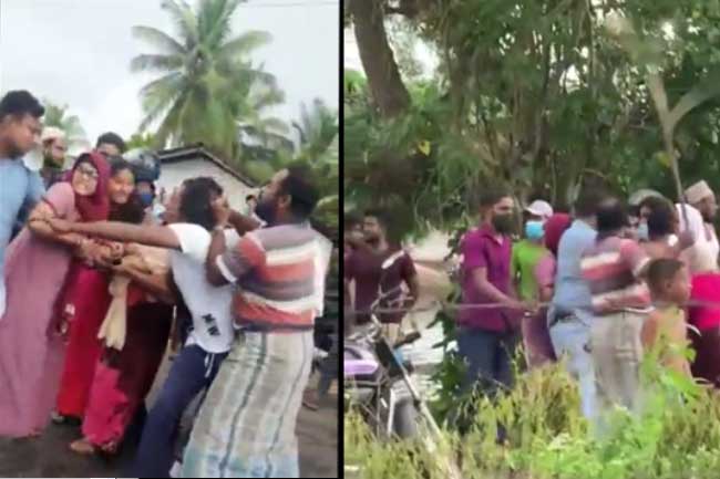 Police officers attacked during drug raid at Kahatagasdigiliya