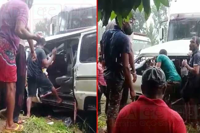 Two dead, two injured in collision on Meerigama-Pasyala Road