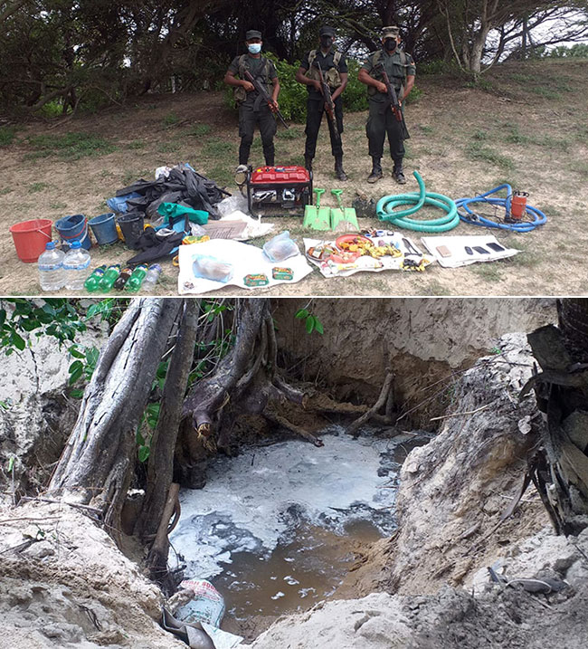 Treasure hunters nabbed with equipment in Mannar