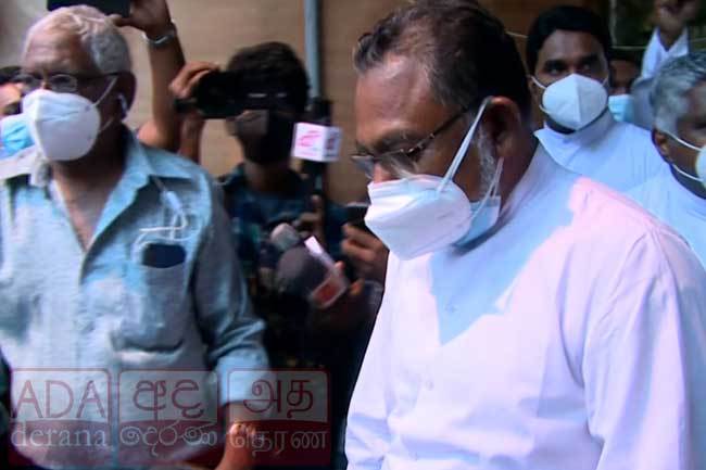 Fr. Cyril Gamini leaves CID after giving statement