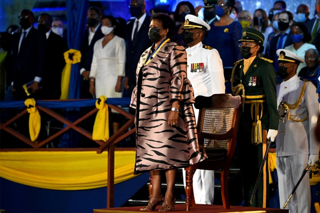 Barbados becomes a republic, removes British Queen as head of state