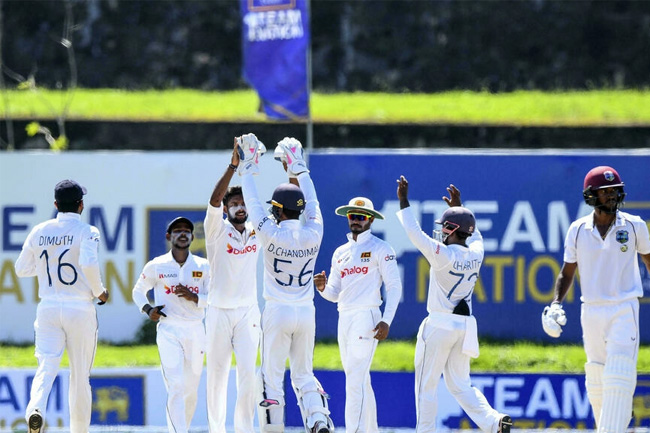 Sri Lanka set West Indies tough target after de Silvas 155