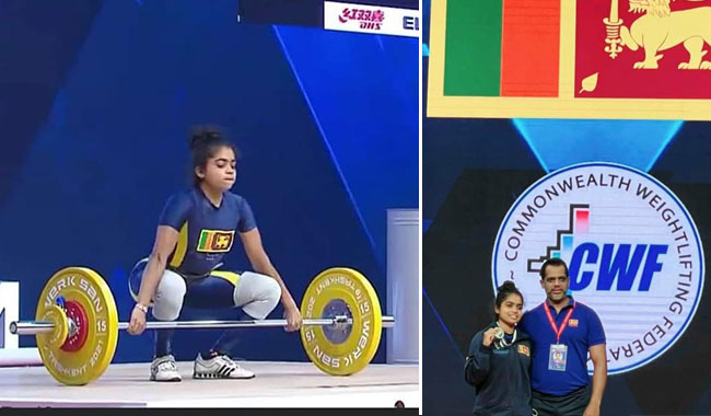 Srimali wins gold at Commonwealth Weightlifting Championships