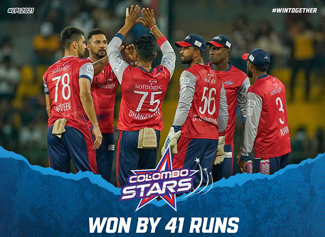 LPL: Colombo Stars beat Galle Gladiators by 41 runs (DLS)