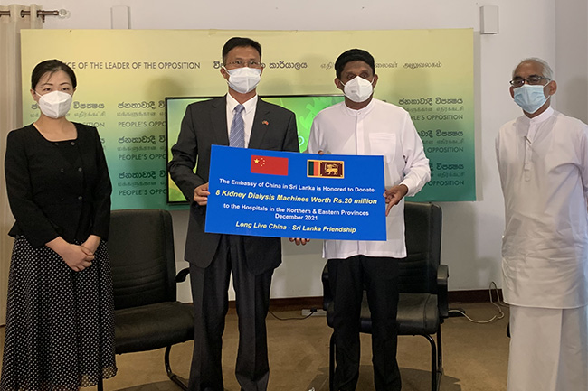 China donates medical equipment to SJBs Husmak initiative