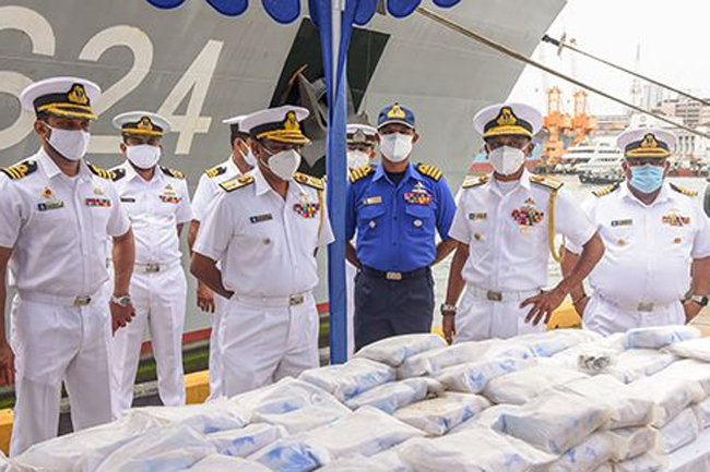 Navy seizes narcotics worth over Rs. 15 billion in 2021