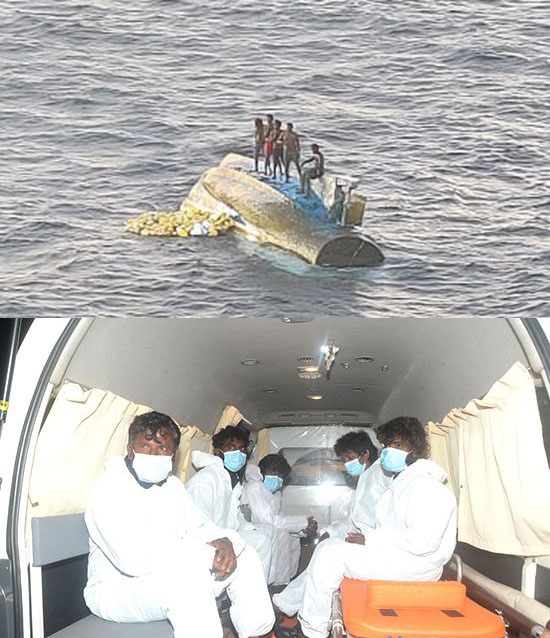 Navy brings back fishermen of capsized multi-day fishing trawler