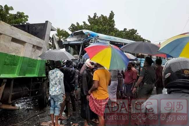 26 hospitalised following bus-tipper collision