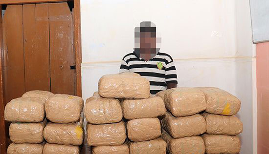 Suspect arrested with Kerala cannabis worth over Rs. 24 million