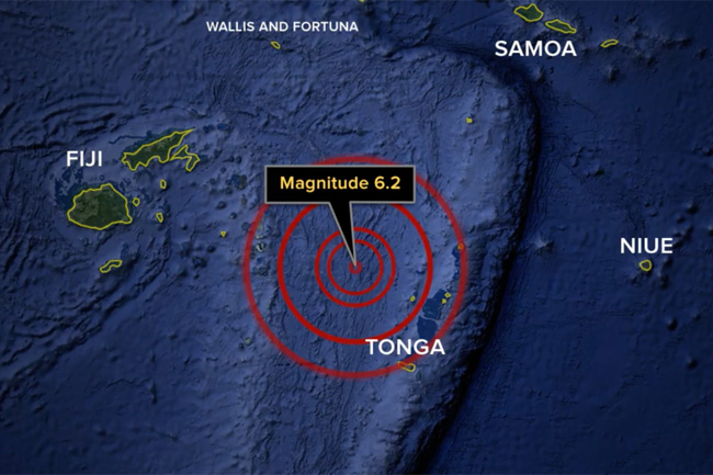 Earthquake strikes off Tonga’s coast days after volcanic eruption
