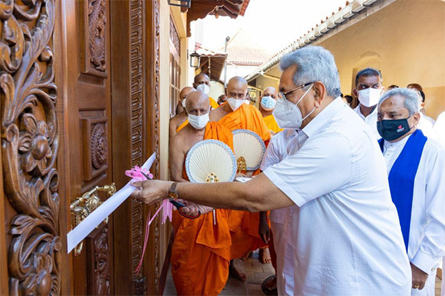 Newly-constructed Mathgamuwa Temple vested with Maha Sangha