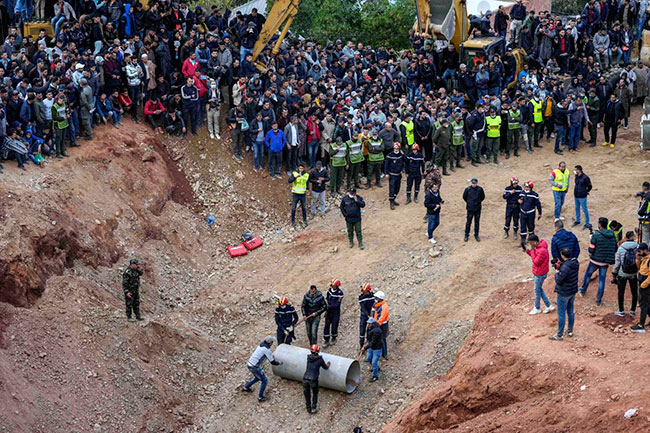 Boy dies after being trapped in deep well in Morocco for 4 days
