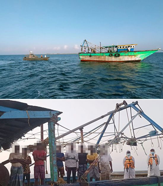 Indian fishermen arrested while bottom trawling in Mannar seas
