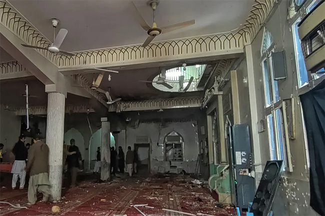 At least 56 killed in blast at Shia mosque in Pakistans Peshawar